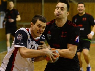 Na snímke s loptou hráč Košíc Vlastimil Fuňak.