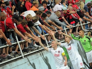 Trnavčania sa tešia z postupu do play-off Európskej ligy.