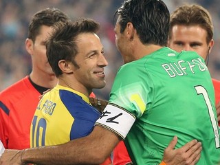 Alessandro Del Piero a Gianluigi Buffon.