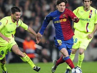 Futbalisti Lyonu na ilustračnej snímke.