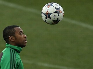 Robinho pred zápasom Ligy majstrov ešte v drese AC Miláno.
