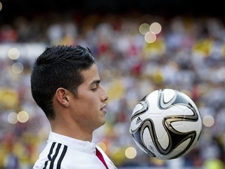 Nový hráč Realu Madrid, kolumbijská hviezda James Rodriguez.