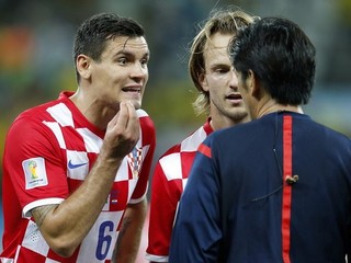Dejan Lovren (vľavo) počas MS v Brazílii.