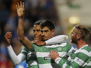 Radosť futbalistov Celticu Glasgow.