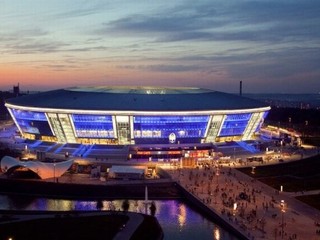Futbalová Donbas aréna v Donecku.