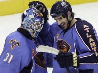 Boris Valábik v drese Atlanty v januári 2010.