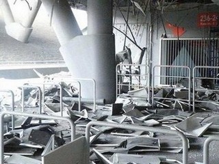 Štadión Šachtaru Doneck opäť poškodila paľba