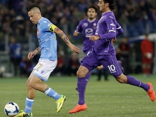 Fanúšikov pri finále Pohára upokojoval Marek Hamšík.