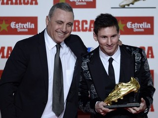 Christo Stoičkov (vľavo) a Lionel Messi.