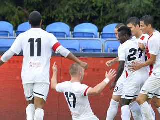 Radosť trenčianskych futbalistov.