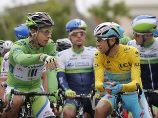 Peter Sagan (vľavo) a Vincenzo Nibali.