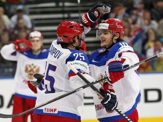 Ruskí hokejisti zatiaľ v Minsku vyhrali všetky svoje zápasy.