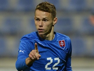 Ondrej Duda v drese slovenskej reprezentácie do 21 rokov.