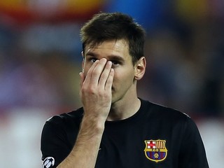 Messi proti Atléticu nezvyčajne kazil a pôsobil bezradne