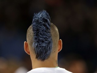 Hamšík si po zápase zafarbil vlasy do klubových farieb.