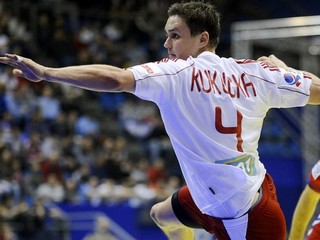 Peter Kukučka počas zápasu za slovenskú reprezentáciu.