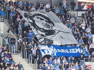 Fanklub hokejového Slovana Bratislava.