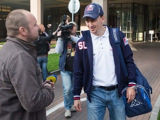 Miroslav Šatan takto v stredu doobeda odchádzal na MS.