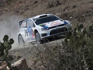 Sébastien Ogier na trati Rely Mexika.