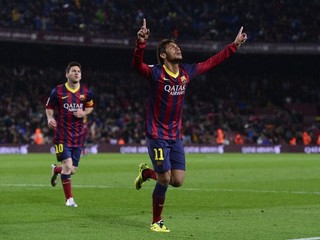 Dva góly Barcelony strelil Neymar.