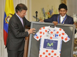 Nairo Quintana (vpravo).