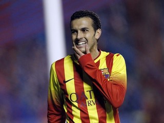 Pedro Rodriguez z FC Barcelona po šanci, ktorú nepremenil.