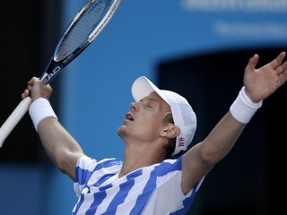 Český tenista Tomáš Berdych si v Melbourne zahrá semifinále.