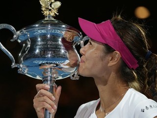 Čínska tenistka Na Li sa v Melbourne tešilla z výhry.