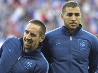 Franck Ribery (vľavo) a Karim Benzema.