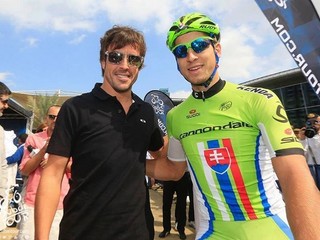 Sagan sa aj v Dubaji stretol s Alonsom