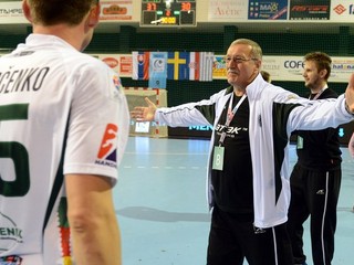 Radosť hádzanárov Tatrana Prešov po výhre v zápase skupinovej fázy Pohára EHF Prešov - Kristianstad.