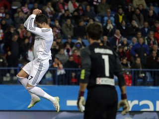 Cristiano Ronaldo oslavuje gól.