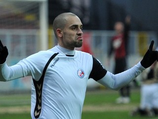 Juraj Piroska v drese FK Senica.