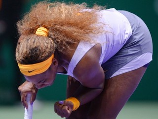 Výkrik Sereny po úspešnom údere.