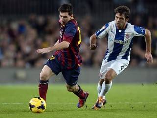 Leo Messi zatiaľ nedal gól ani Espanyolu.
