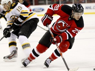 Anssi Salmela (vpravo) ešte v drese New Jersey Devils.