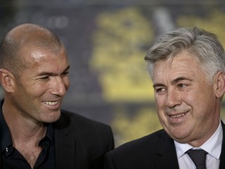 Zinedine Zidane a Carlo Ancelotti.