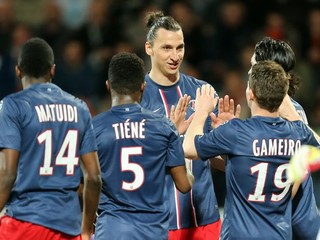 Zlatan Ibrahimovič a spoluhráči.