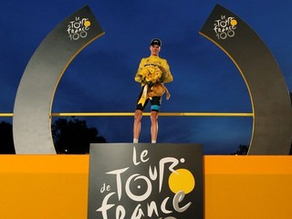 Víťaz Tour 2013 Christopher Froome.