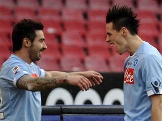 Hamšík a Lavezzi ešte v drese Neapola.