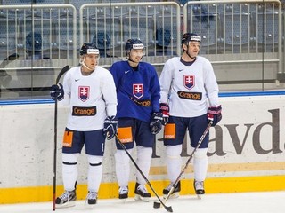 Branko Radivojevič, Miroslav Šatan a Jozef Stümpel (zľava).