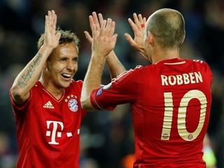 Rafinha a Arjen Robben