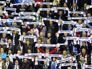 Fanúšikovia podporovali Slovan Bratislava celú sezónu.