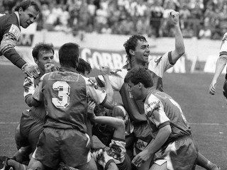 Slovan vyhral federálnu ligu v roku 1992 – ako posledný zo slovenských tímov.