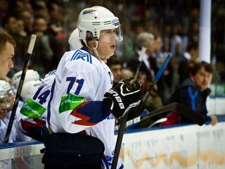 Jevgenij Malkin počas zápasu medzi Slovanom a Magnitogorskom