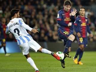 Messi počas zápasu.