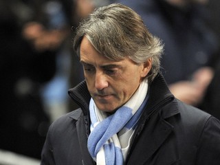 Tréner Manchestru City Roberto Mancini.