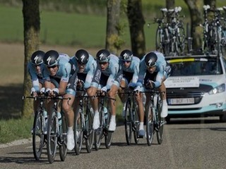 Zlatí cyklisti z belgickej stajne Omega Pharma-QuickStep.