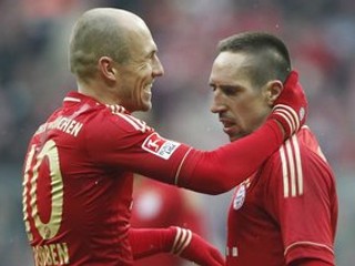 Franck Ribéry (vpravo) a Arjen Robben.