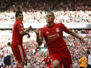Martin Škrtel (27 r.) prišiel do Liverpoolu na jar 2008 a odvtedy dal sedem gólov, posledný z nich strelil včera vo finále Carling cupu.